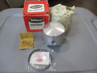 复古 Wiseco 雅马哈活塞 0.60 戒指和圆环 1976 - 1978 YZ400 394P6 — 第 1/2 张图片