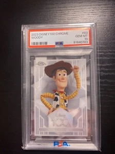 Topps Chrome Disney 100 Woody PSA 10 - Foto 1 di 3