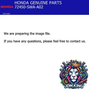 Honda Genuine Molding Assembly 72450 72450 - SWA - A02 72450-SWA-A02 OEM JDM - Picture 1 of 1