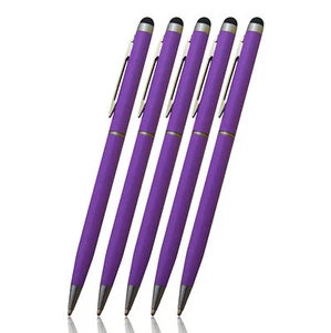 5x Touchpen Stylus Eingabestift Kugelschreiber Kulli lila Smartphone Tablet - Bild 1 von 4