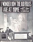 Sheet Music I Wonder How the Old Folks Are At Home 1909 Lambert Vandersloot