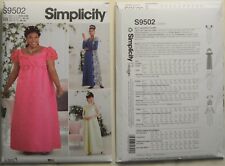 Simplicity- 9502 - Misses' & Women's Empire Princess Era, Costume. Three Styles
