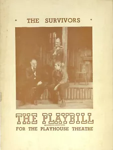 19. Januar 1948 Playbill The Survivors Playbill Theatre Cronyn Basehart Calhern - Bild 1 von 2