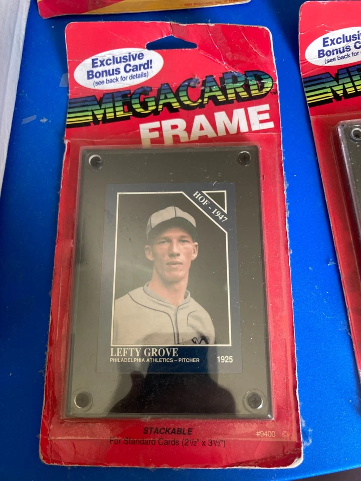 1992 MEGACARDS FRAME CARD HOLDER WITH LEFTY GROVE BASEBALL CARD SEALED - Image 1 of 2