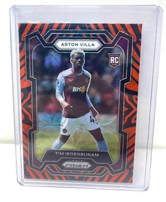 2023-24 Panini Prizm Premier League - Choice Tiger Stripe #117 Tim Iroegbunam - Image 1 of 2