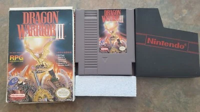 Dragon Warrior 3 NTSC (US/Canada) 1992 Nes - Game, Box, Foam, Nintendo sleeve - Image 1 of 4