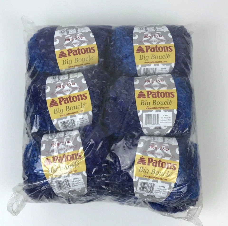 Ramo de iris Patons Big Boucle Yarn 92005 6 madejas Foto 1 de 4