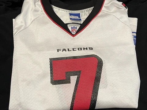 Reebok NFL Michael Vick 7 Atlanta Falcons Jersey (XL) And Bobblehead Cover