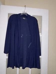 Slinky Brand Damen Marine Offen Strickjacke Packbar Langarm Reise 2XL - Bild 1 von 4