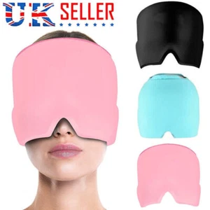 Ice Cap Tension Headache Migraine Relief Mask Hat Headache Heat Cold Therapy UK - Picture 1 of 11