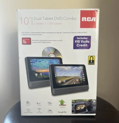 Small Wonder 10" Dual Tablet DVD Combo 2 Tablets+1 DVD Player - Image 1 of 4