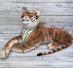 ENORME 3,5’ piedi a grandezza naturale TIGRE gigante peluche morbido realistico grande gatto - Foto 1 di 15
