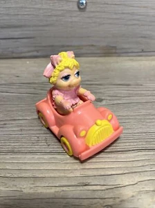 Vintage Miss Piggy Muppet Babies In Pink Car McDonalds Happy Meal Toy 1986 - Picture 1 of 6