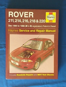 Haynes Auto Werkstatthandbuch 3399 Rover 200 Serie Benzin & Diesel 1995 - 1998 sehr guter Zustand - Bild 1 von 1