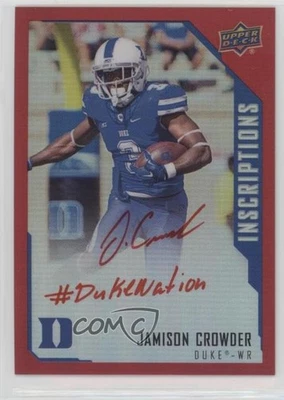2015 Upper Deck Inscriptions Red /149 Jamison Crowder #JC Rookie Auto RC - Image 1 of 2