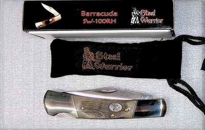 STEEL WARRIOR BY FC, BARRACUDA RAM HORN HANDLE #SW-100RH BRAND NEW WITH BOX - Image 1 of 4