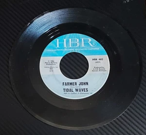 GARAGE ROCK 45: TIDAL WAVES Farmer John/She Left Me All Alone HBR 482 - Picture 1 of 2