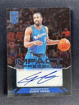 2023-24 Panini Donruss Elite Gilbert Arenas #II-GAR Impact Impressions Auto - Image 1 of 2