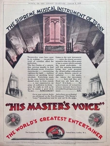 1929 His Master's Voice British Phonograph Ad #N1179 - Picture 1 of 1