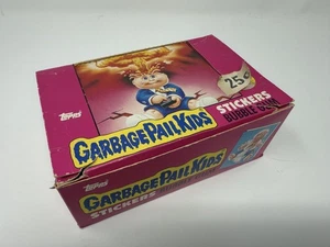 1985 Topps Garbage Pail Kids 1st Series UK Mini Var. Empty Box GPK + 63 Wrappers - Picture 1 of 7