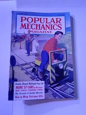 Popular Mechanics Vintage December 1956 Narrow Railroad Scottsdale Guy Stillman - Image 1 of 3