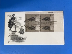 1968 FIRST DAY COVER - 6c - HONORING LEIF ERIKSON - Picture 1 of 2
