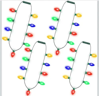 Christmas Light Up Necklace 36pcs LED Colorful Bulbs Holiday Party Decorations - Image 1 of 4