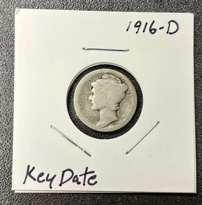 1916 D Mercury Dime Key Date - Image 1 of 4
