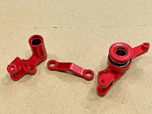 Juego de manivela de dirección de aluminio para Traxxas 1/10 Slash 4x4 VXL rojo  - Imagen 1 de 1