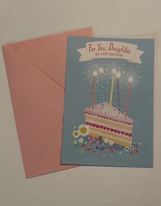 NEW Hallmark Birthday Cake Slice Greeting Card and Envelope for Daughter - Picture 1 of 5