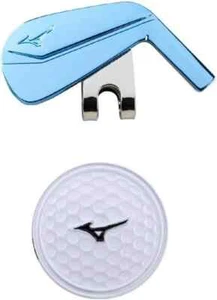 Mizuno Golf Ball Cap Clip Marker Iron 5LJD192100 Blue From Japan - Picture 1 of 6