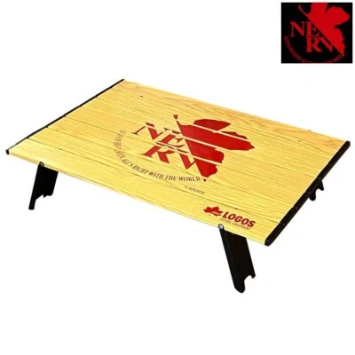 EVA STORE Evangelion EVA and LOGOS U.N.NERV Foldable Table Aluminum JAPAN NEW - Image 1 of 4