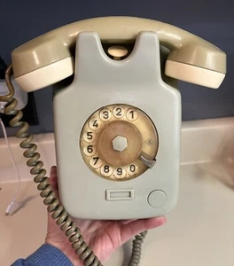 Vintage deutsches TN (Telefonbau & Normalzeit) Bakelit Wand Dreh Wählscheibentelefon - Bild 1 von 13
