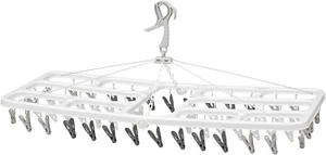 CB Japan Alloy Steel Laundry Drying Pinch Hanger 60 Pinch White x Gray Outdoor D - Picture 1 of 6