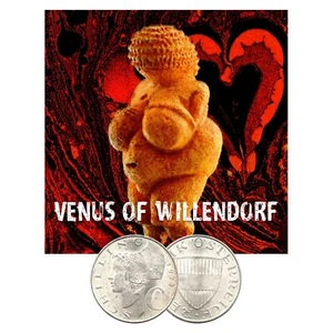 Venus of Willendorf: 1973 Austria 10 Schillings Silver Coin (mini album) ED - Picture 1 of 4