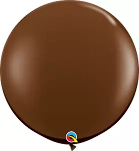 Globos de látex marrón chocolate 36" - Qualatex suministros para fiestas - Imagen 1 de 2