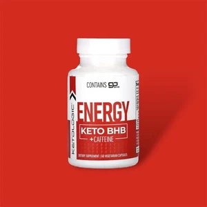 KetoLogic, Energy Keto BHB + cafeína, 60 cápsulas vegetarianas - Imagen 1 de 2