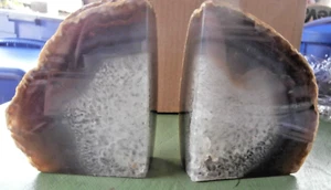 Agate Geode Pair B - Picture 1 of 5