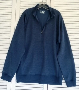 Under Armour Pullover Mens XL Storm SweaterFleece Blue Cold Gear 1/4 Zip Golf - Picture 1 of 8