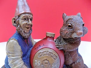 CHRISTMAS 1994 GNOME & CHIPMUNK 6310 #31 CAIRN Kindred Studios Wolfe & Clark USA - Picture 1 of 9