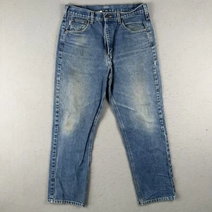 Carhartt Jeans Men’s 34x32 Blue Denim Relaxed Fit Straight Leg B160DST - Picture 1 of 22