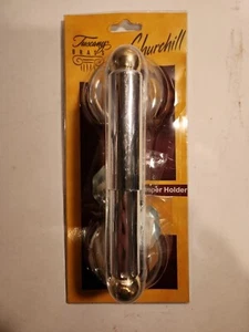 Tuscany Brass Toilet Paper Holder By Churchill - Picture 1 of 5