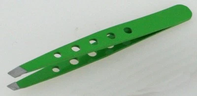 Пинцет с косым наконечником зеленый цвет удаление волос на лице красота уход за кожей 6/PK - Изображение 1 из 2