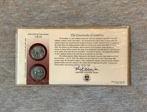 2002 P&D Indiana State Quarter Ersttagsbrief - Bild 1 von 2