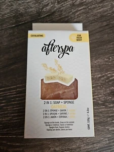 Afterspa Exfoliating 2 In 1 Soap + Sponge Oatmeal NEW IN BOX - Picture 1 of 3
