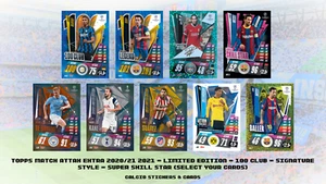 Topps Match Attax Extra 2020/21 2021 Signature Style, 100 Club, Limited Edition - Picture 1 of 31