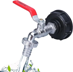 3/4" Rubinetto Serbatoio per Cisterna Acqua 1000 Litri, IBC Raccordo Cisterna 10 - Foto 1 di 6