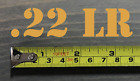 22 LR Sticker Decal .22 LR 3.5" Ammo Can Box Label Ammunition Case Yellow