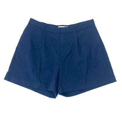 Vestido Culotte Pantalones Cortos Pierna Ancha Azul Marino Antiguo Para Mujer Talla 8 Plisado Frontal-Como Lana Foto 1 de 4