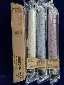 Ricoh MP C3503 Toner Cartridge Full Set 841813,841814,841815,841816 Genuine New - Afbeelding 1 van 1